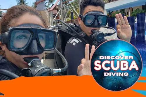 Discover scuba diving in cancun, take a diving lesson